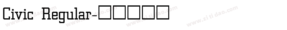 Civic Regular字体转换